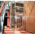 Machine roomless villa elevator with safety glass car wall